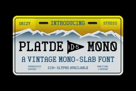 Platde by Drizy Studio — Slab Serif Font