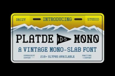 Platde by Drizy Studio — Slab Serif Font — thumbnail 1