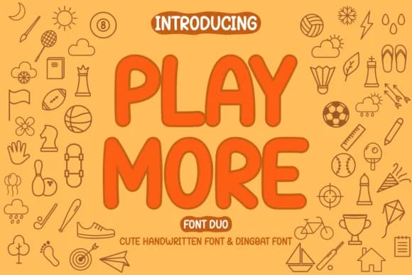 Play More by Rydmaker (7NTypes) — Dingbats Font