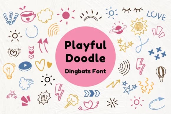 Playful Doodle by Nun Sukhwan — Dingbats Font
