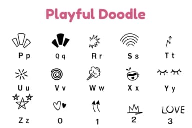 Playful Doodle by Nun Sukhwan — Dingbats Font — thumbnail 7