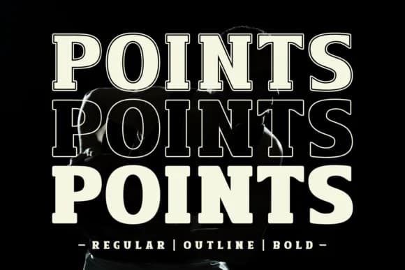 Points by Riman (7NTypes) — Slab Serif Font