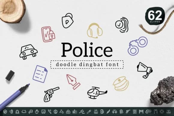 Police by YandiDesigns — Dingbats Font