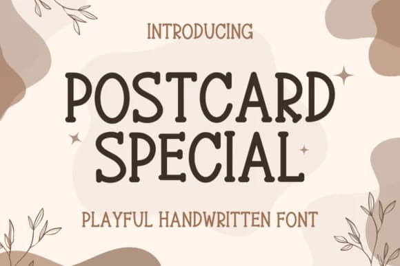 Postcard Special by Letterayu — Slab Serif Font