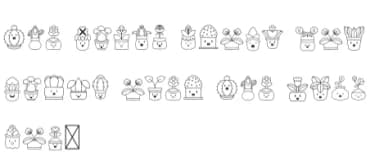 Potted Plants by danita.kukkai — Dingbats Font — thumbnail 8