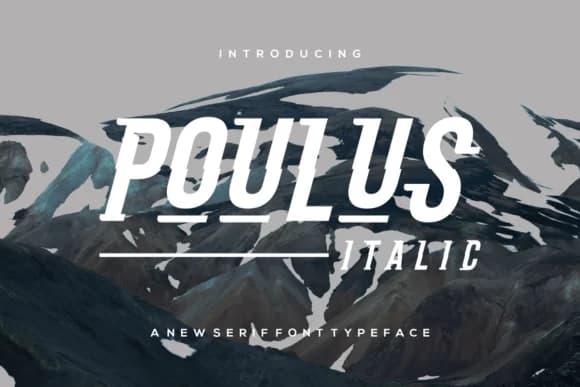 Poulus Italic Font by warehouselogo7 — Slab Serif Font