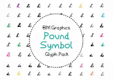 BM Graphics - Pound Symbol by GraphicsBam Fonts — Dingbats Font — thumbnail 1
