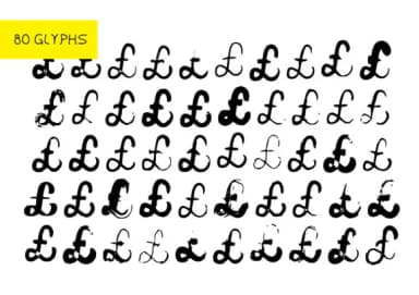 BM Graphics - Pound Symbol by GraphicsBam Fonts — Dingbats Font — thumbnail 2
