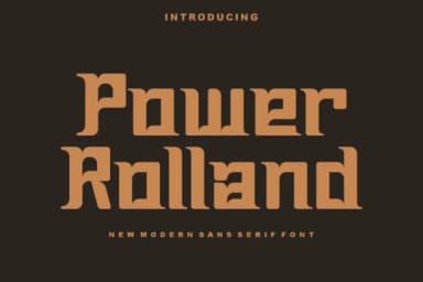 Power Rolland by kalingga.albert — Slab Serif Font — thumbnail 1