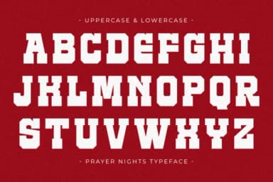 Prayer Nights by Pian45 — Slab Serif Font — thumbnail 5