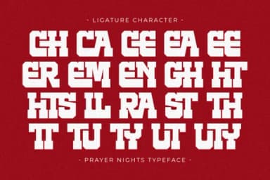 Prayer Nights by Pian45 — Slab Serif Font — thumbnail 7
