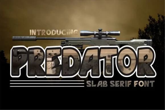 Predator by im.creative.art — Slab Serif Font