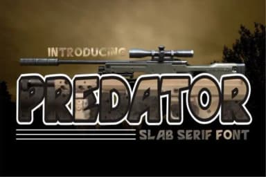 Predator by im.creative.art — Slab Serif Font — thumbnail 1