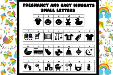 Pregnancy and Baby by Mary Kay's Magic — Dingbats Font — thumbnail 3