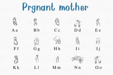 Pregnant Mother by Nongyao — Dingbats Font — thumbnail 2
