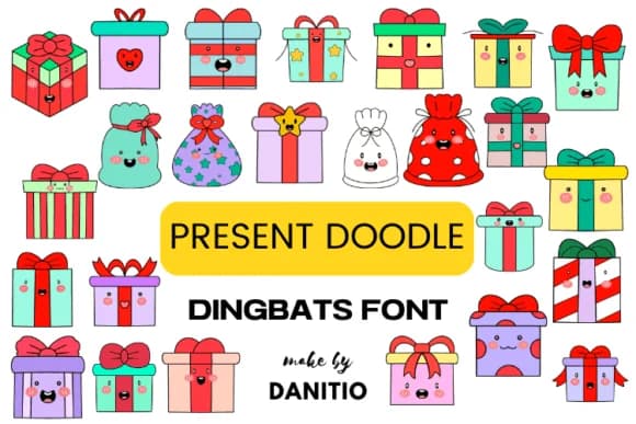 Present Doodle by danita.kukkai — Dingbats Font