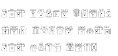 Present Doodle by danita.kukkai — Dingbats Font — thumbnail 8