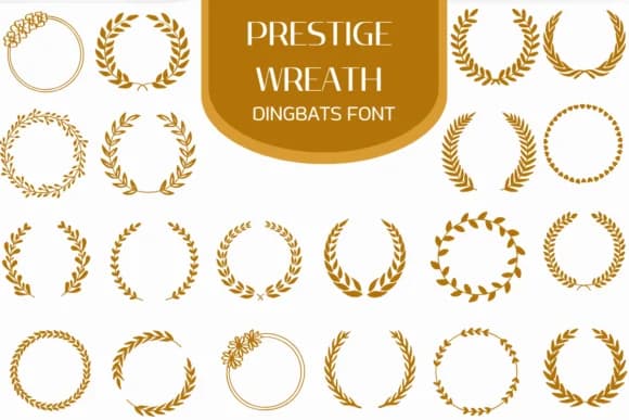 Prestige Wreath by Heartcraft Atelier — Dingbats Font