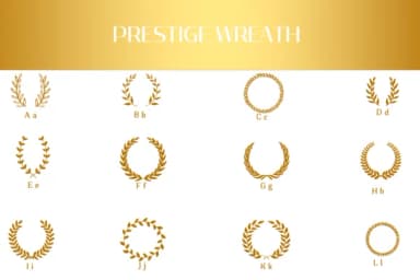 Prestige Wreath by Heartcraft Atelier — Dingbats Font — thumbnail 2