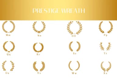 Prestige Wreath by Heartcraft Atelier — Dingbats Font — thumbnail 3