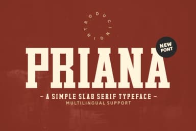 Priana by Andal (7NTypes) — Slab Serif Font — thumbnail 1