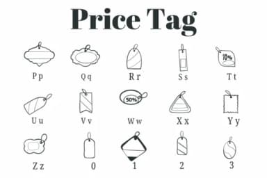 Price Tag by Suphitchaya — Dingbats Font — thumbnail 3
