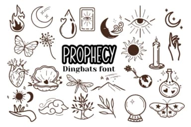 Prophecy by Nun Sukhwan — Dingbats Font — thumbnail 1