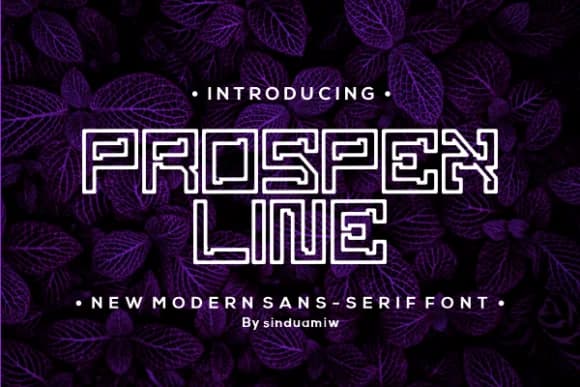 Prospex Line by sinduamiw — Slab Serif Font