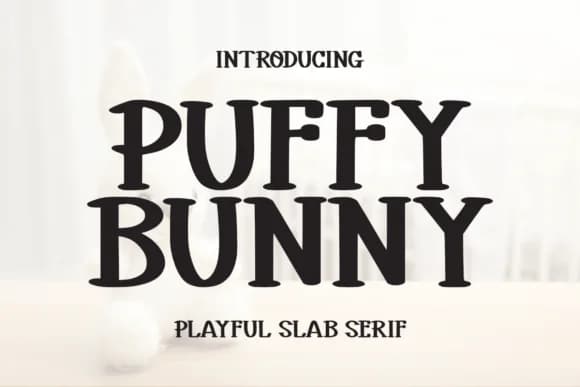 Puffy Bunny by Letterayu — Slab Serif Font