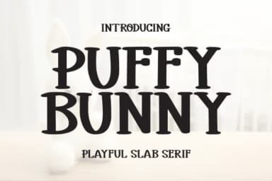 Puffy Bunny by Letterayu — Slab Serif Font — thumbnail 1