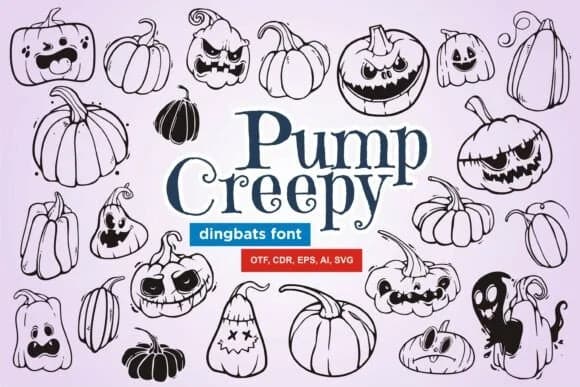 Pumpcreepy by onoborgol — Dingbats Font