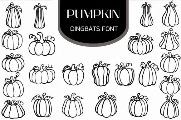 Pumpkin by Heartcraft Atelier — Dingbats Font