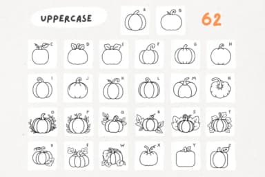 Pumpkin Doodle by Babymimiart — Dingbats Font — thumbnail 8