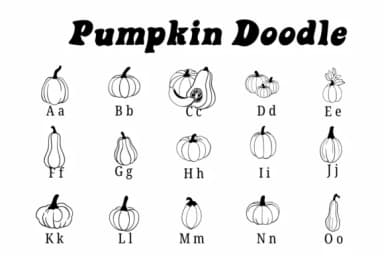 Pumpkin Doodle by Suphitchaya — Dingbats Font — thumbnail 2