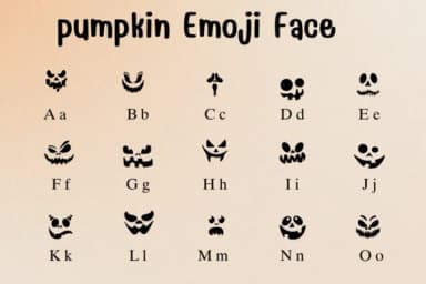 Pumpkin Emoji Face by Sontaya — Dingbats Font — thumbnail 2