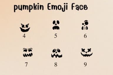 Pumpkin Emoji Face by Sontaya — Dingbats Font — thumbnail 4