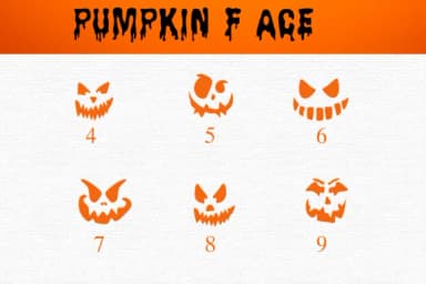 Pumpkin Face by Nongyao — Dingbats Font — thumbnail 4