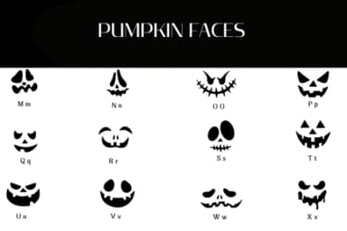 Pumpkin Faces by Heartcraft Atelier — Dingbats Font — thumbnail 3
