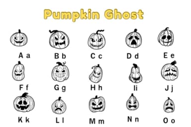 Pumpkin Ghost by Nun Sukhwan — Dingbats Font — thumbnail 2