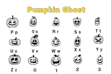 Pumpkin Ghost by Nun Sukhwan — Dingbats Font — thumbnail 3