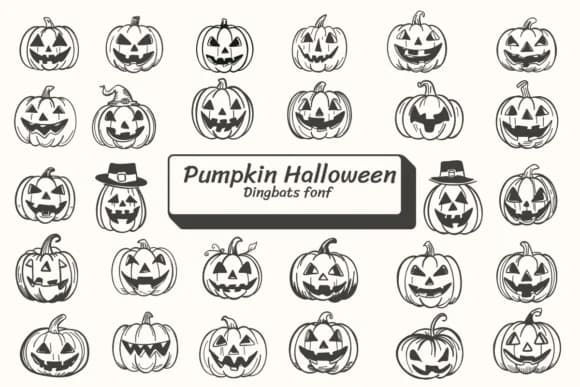 Pumpkin Halloween by Ketsarin — Dingbats Font