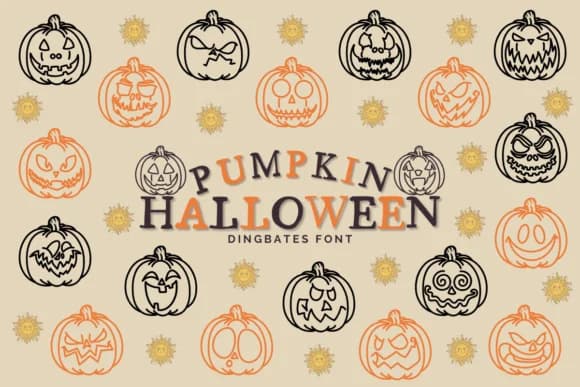 Pumpkin Halloween by Chonada — Dingbats Font