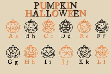 Pumpkin Halloween by Chonada — Dingbats Font — thumbnail 2