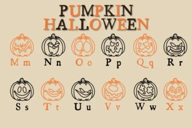 Pumpkin Halloween by Chonada — Dingbats Font — thumbnail 3