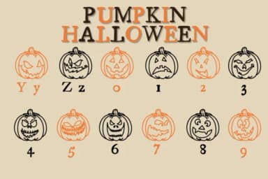 Pumpkin Halloween by Chonada — Dingbats Font — thumbnail 4