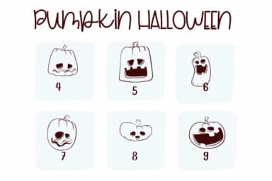 Pumpkin Halloween by Sirinart — Dingbats Font — thumbnail 4