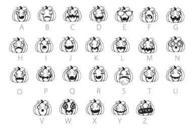 Pumpkin Peeps Dingbats by Illustration Ink — Dingbats Font — thumbnail 4