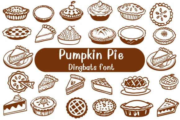 Pumpkin Pie by Nongyao — Dingbats Font