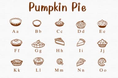 Pumpkin Pie by Nongyao — Dingbats Font — thumbnail 2