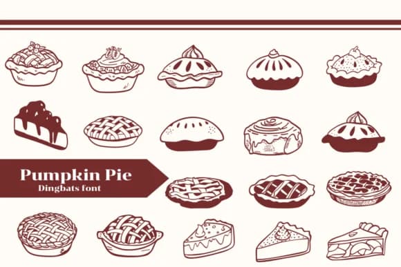 Pumpkin Pie by Apiwat Type — Dingbats Font